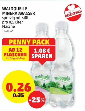 PENNY Waldquelle Mineralwasser Angebot