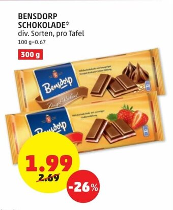PENNY Bensdorp Schokolade Angebot