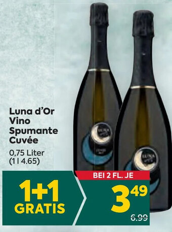 Billa Luna d'Or Vino Spumante Cuvée 0,75 Liter (11 4.65) Angebot