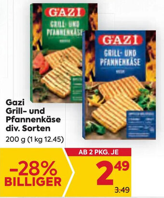 Billa Gazi Grill- und Pfannenkäse div. Sorten 200 g Angebot