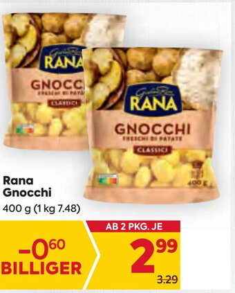 Billa Rana Gnocchi 400 g Angebot