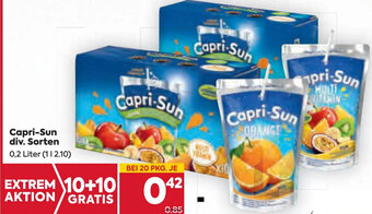 Billa Capri-Sun div. Sorten 0,2 Liter Angebot