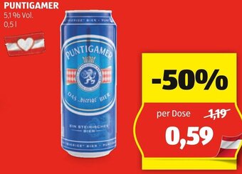 Hofer PUNTIGAMER 5,1% Vol. 0,5 L Angebot
