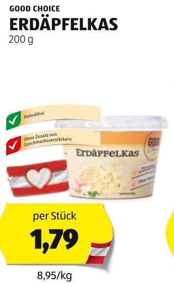 Hofer GOOD CHOICE ERDÄPFELKAS 200 g Angebot