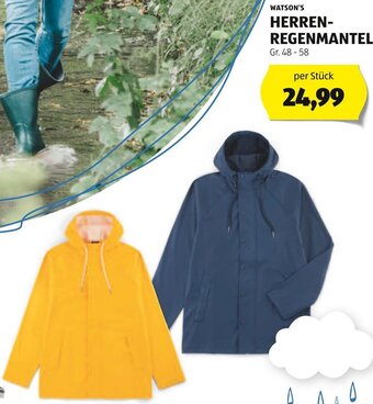 Hofer WATSON'S HERREN-REGENMANTEL Gr. 48-58 per Stück Angebot