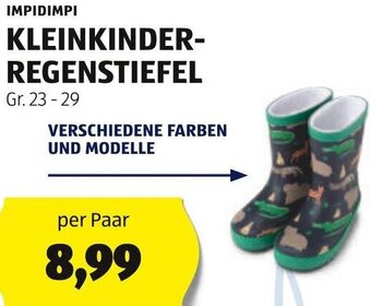 Hofer IMPIDIMPI KLEINKINDER-REGENSTIEFEL Gr. 23-29 Angebot