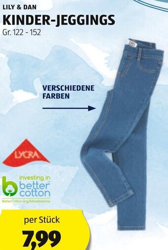 Hofer LILY & DAN KINDER-JEGGINGS Gr. 122-152 Angebot