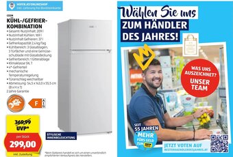 Hofer CEEM KÜHL-/GEFRIER-KOMBINATION Angebot