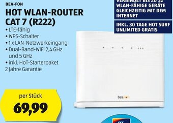 Hofer BEA-FON HOT WLAN-ROUTER CAT 7 (R222) Angebot
