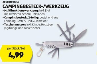 Hofer ADVENTURIDGE CAMPINGBESTECK-/WERKZEUG Angebot