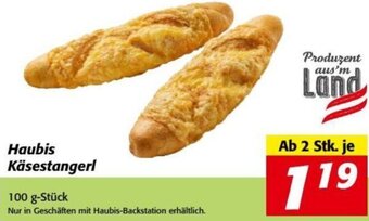 Nah&Frisch Haubis Käsestangerl 100 g-Stück Angebot