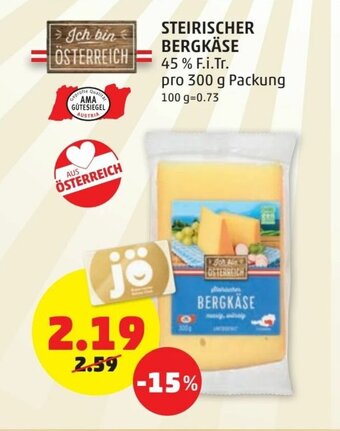 PENNY Steirischer Bergkase Angebot