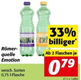 Nah&Frisch Römerquelle Emotion versch. Sorten 0,75 I-Flasche Angebot