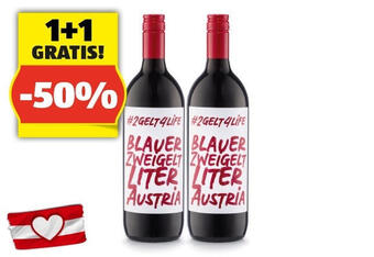 Hofer Hashtag blauer zweigelt, 1 l Angebot