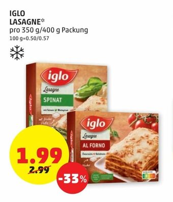 PENNY Iglo Lasagne Angebot