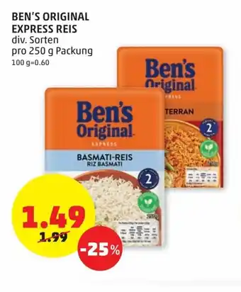 PENNY Ben's Original Express Reis Angebot