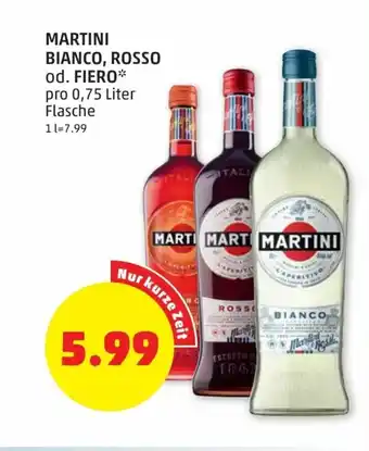 PENNY Martini Bianco, Rosso Fiero Angebot