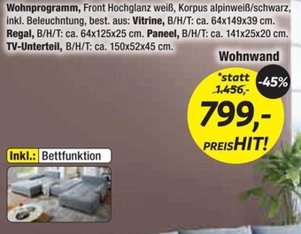 Möbel Ludwig Wohnwand Angebot