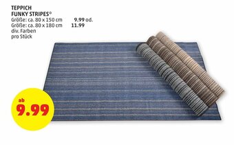 PENNY Teppich Funky Stripes Angebot