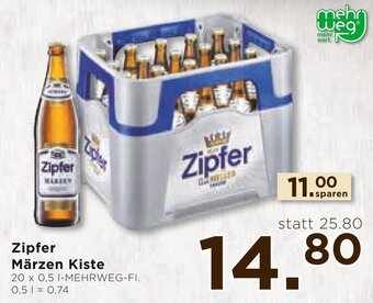 Unimarkt Zipfer Märzen Kiste 20 x 0,5 L Angebot