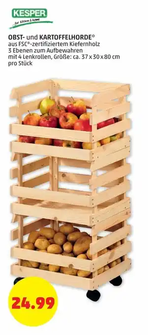 PENNY Kesper Obst Kartoffelhorde Angebot