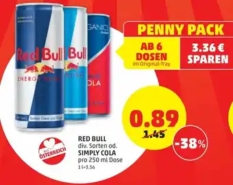 PENNY Red Bull Simply Cola Angebot