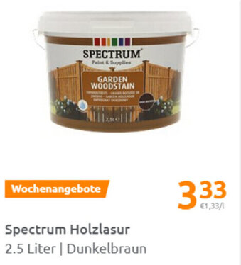 Action Spectrum Holzlasur 2.5 Liter Angebot