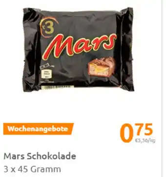 Action Mars Schokolade 3x45 Gramm Angebot