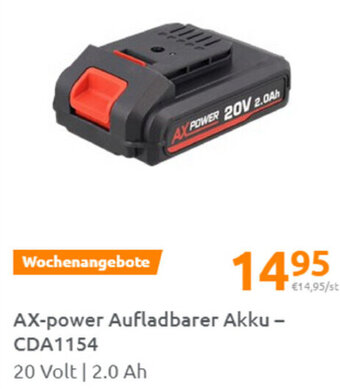 Action AX-Power Aufladbarer Akku CDA1154 Angebot