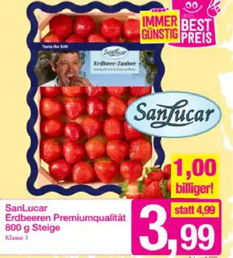 Sutterlüty SanLucar Erdbeeren Premiumqualität 800g Angebot