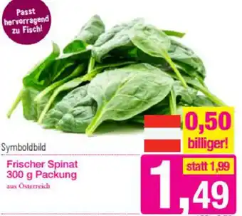 Sutterlüty Frischer Spinat 300g Packung Angebot