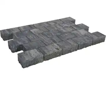Hornbach Ökopflasterstein quadratpflaster iway eco schwarz-weiss 21 x 21 x 8 cm Angebot