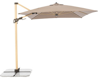 Hornbach Sonnenschirm kurbelschirm ampelschirm doppler polyester 180 g/m² greige Angebot