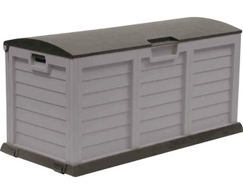 Hornbach Auflagenbox xxl kunststoff 140x61x69 cm 390 l silber Angebot