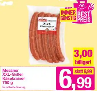 Sutterlüty Messner XXL-Griller Käsekrainer 750g Angebot