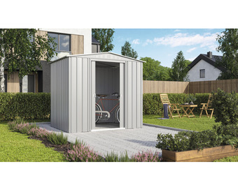 Hornbach Gartenhaus tower 86 234 x 175 cm silbermetallic Angebot