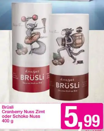 Sutterlüty Brüsli Cranberry Nuss Zimt Oder Schoko Nuss 400g Angebot
