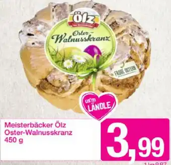 Sutterlüty Meisterbäcker Ölz Oster-Walnusskranz 450g Angebot