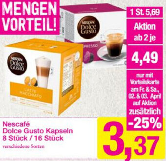 Sutterlüty Nescafé Dolce Gusto Kapseln Angebot