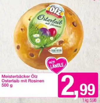 Sutterlüty Meisterbäcker Ölz Osterlaib Mit Rosinen 500g Angebot