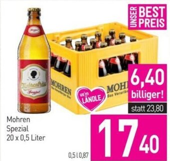 Sutterlüty Mohren Spezial 20 x 0,5 Liter Angebot