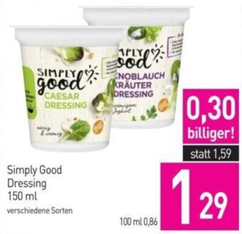 Sutterlüty Simply Good Dressing 150 ml Angebot