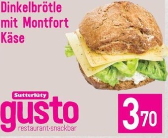 Sutterlüty Dinkelbrötle mit Montfort Käse Angebot