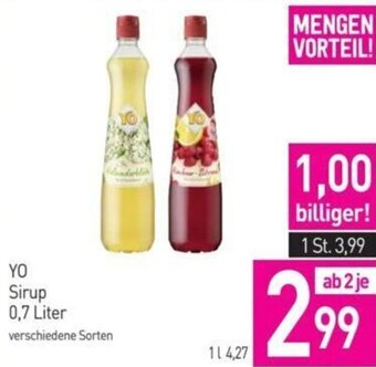 Sutterlüty YO Sirup 0,7 Liter Angebot