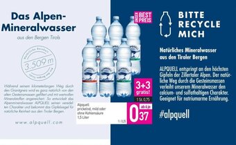 Sutterlüty Alpquell prickelnd, mild oder ohne Kohlensäure 1,5 Liter Angebot