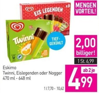 Sutterlüty Eskimo Twinni, Eislegenden oder Nogger 470 ml - 648 ml Angebot