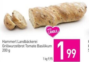Sutterlüty Hammerl Landbäckerei Grillwurzelbrot Tomate Basilikum 200 g Angebot