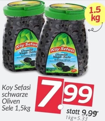 ETSAN Koy Sefasi schwarze Oliven Sele 1,5kg Angebot