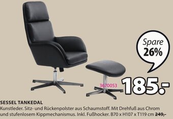 JYSK SESSEL TANKEDAL B70 x H107 x T119 cm Angebot