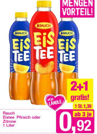 Sutterlüty Rauch Eistee Pfirsich Oder Zitrone 1 Liter Angebot